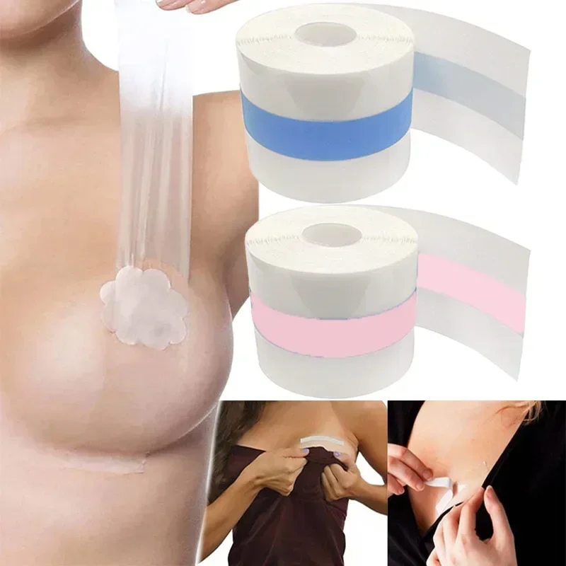 Clear Boob Tape Adhesive Breas - đánh giá và giá Strapless Bra Adhesive