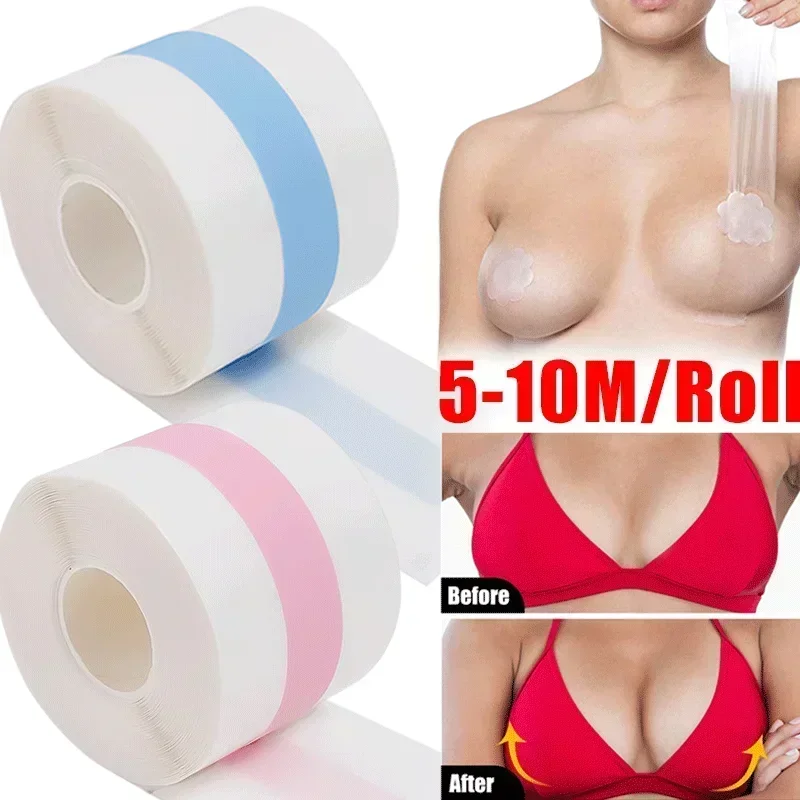 Clear Boob Tape Adhesive Breas - đánh giá và giá Strapless Bra Adhesive