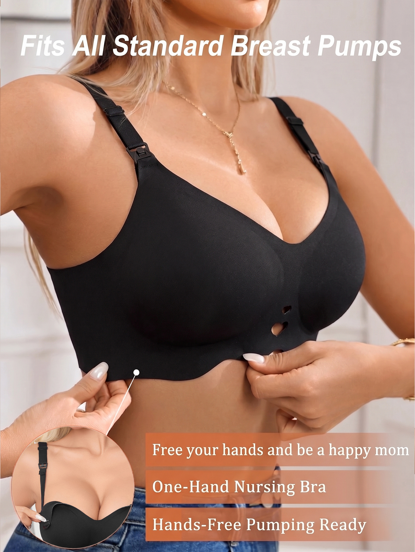 Seamless Wireless Nursing Bra  - đánh giá và giá Nursing Bra Clip