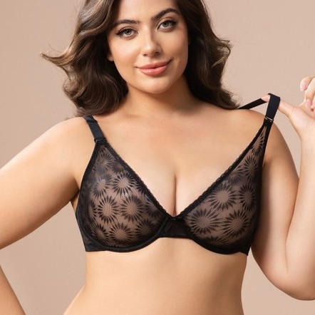 Plus Size Lace Bra Women Yello - đánh giá và giá Minimizer Bra Women
