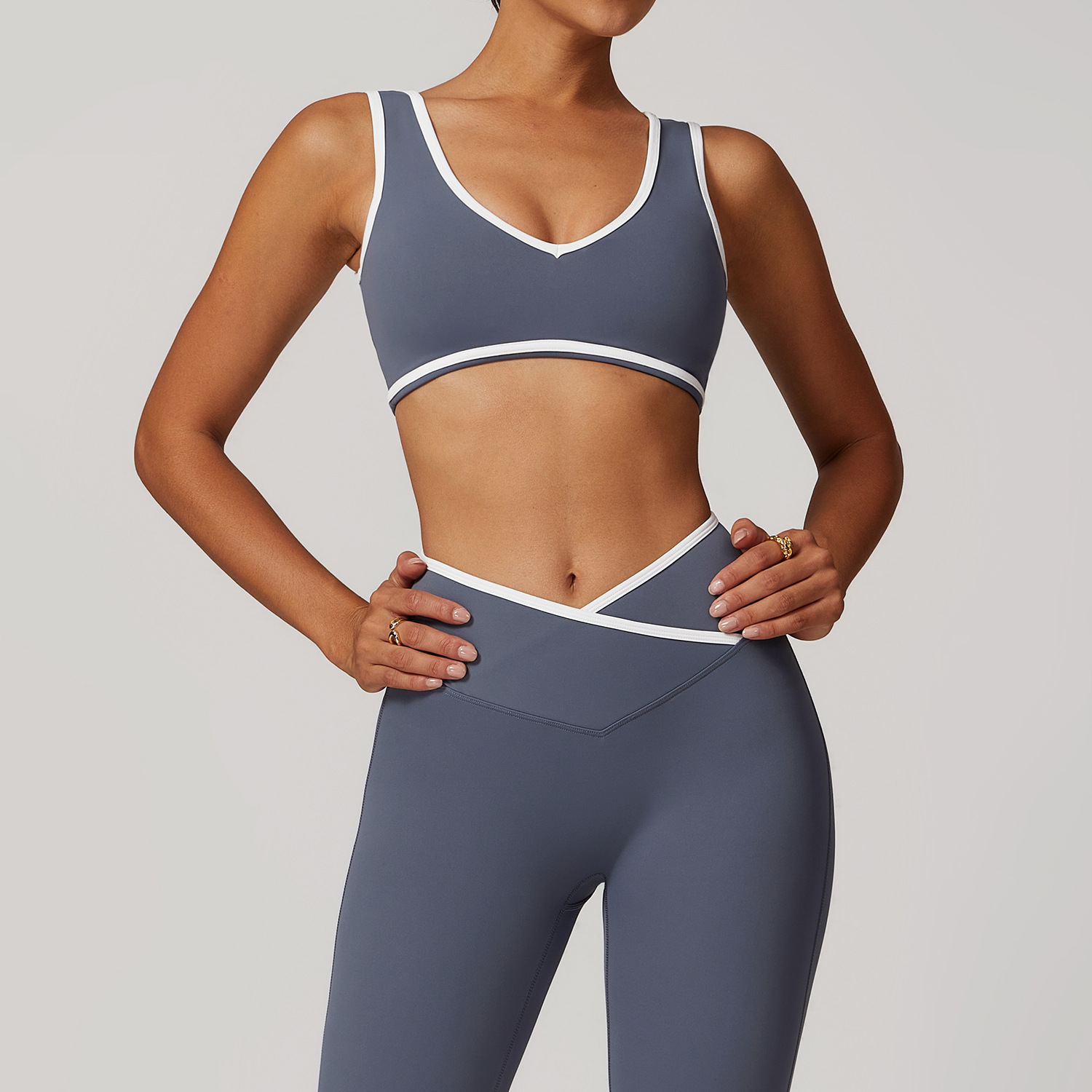 V-Neck Sports Bra Women Top Pu - đánh giá và giá Sports Bra Racerback