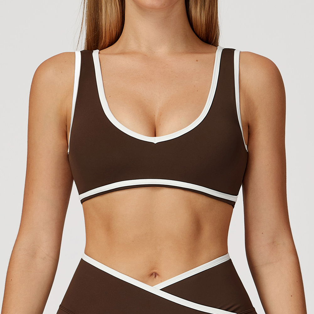 V-Neck Sports Bra Women Top Pu - đánh giá và giá Sports Bra Racerback