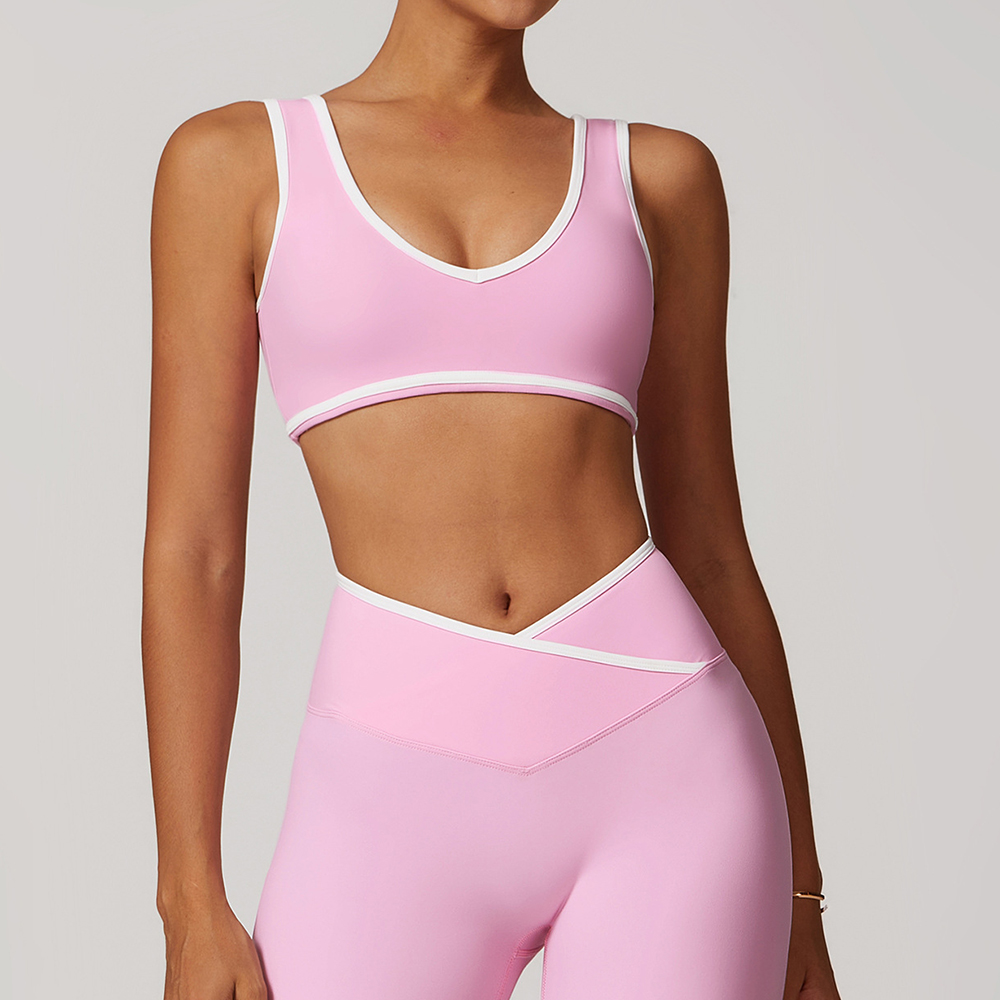 V-Neck Sports Bra Women Top Pu - đánh giá và giá Sports Bra Racerback