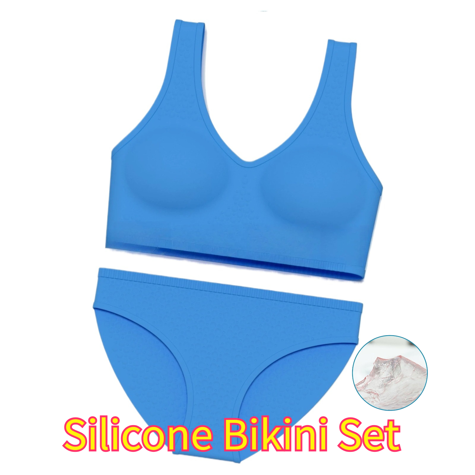 Silicone Women Swim Bikini Set - đánh giá và giá Minimizer Bra Women