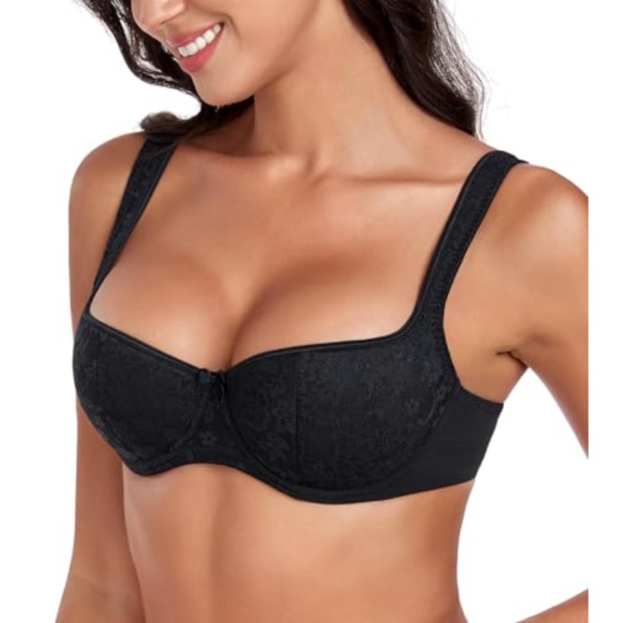 DotVol Women's Lightly Padded  - đánh giá và giá Demi Bra Balconette