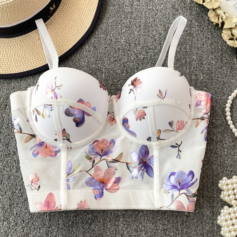 Women Sexy Floral printed Cors - đánh giá và giá Cotton Bra Everyday