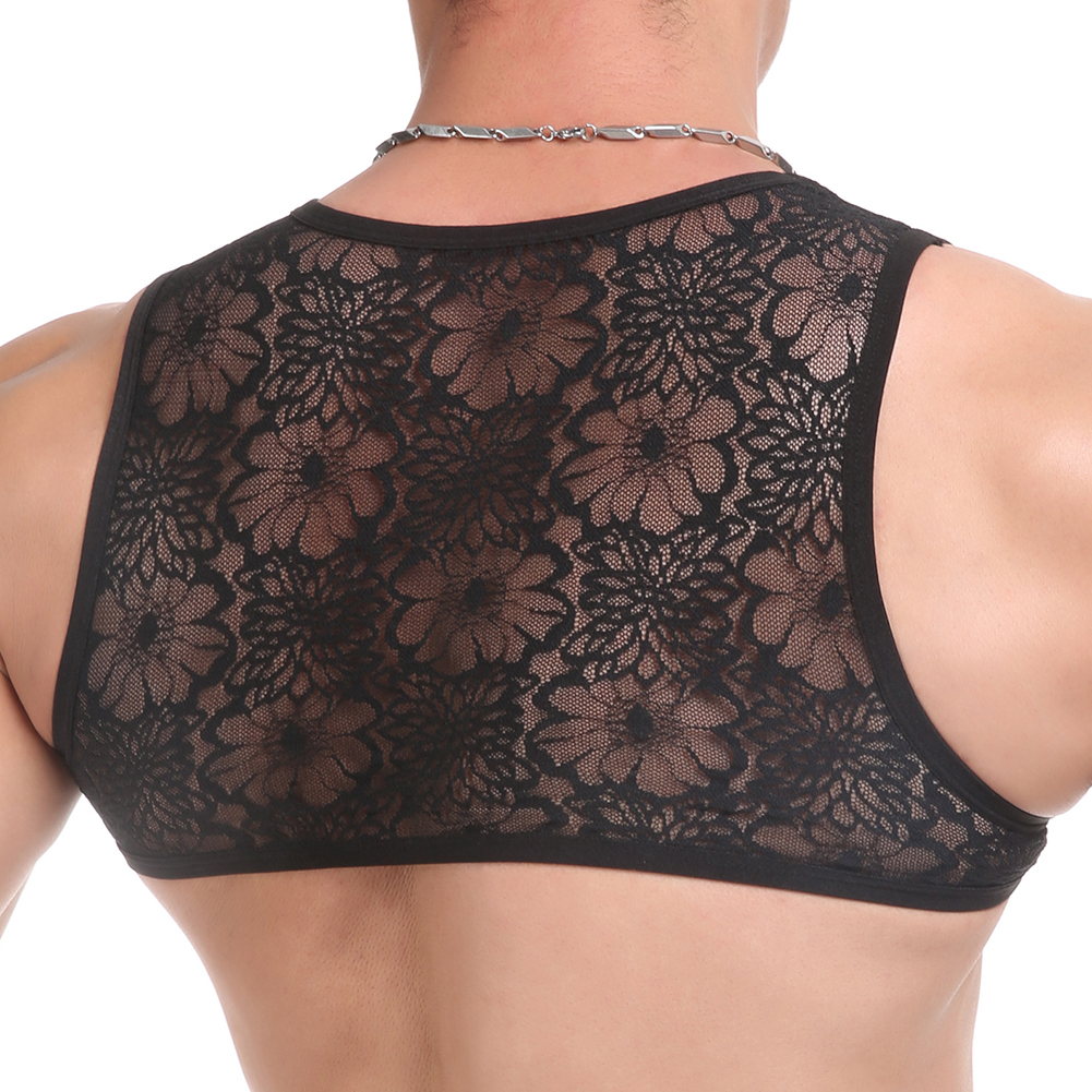 Sexy Mens Lace Sheer Crop Tops - đánh giá và giá Sheer Bra Lace