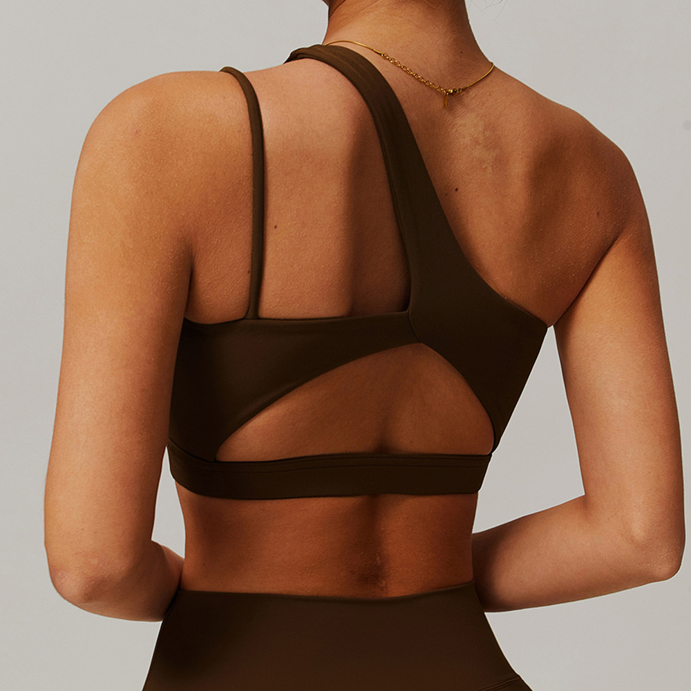 Oblique Shoulder Yoga Bra Wome - đánh giá và giá Sports Bra Racerback