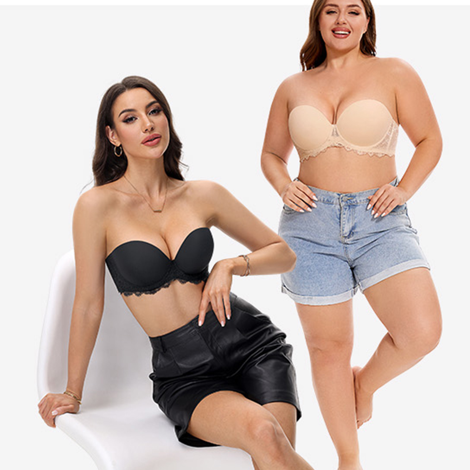 New Plus Size Sexy Strapless P - đánh giá và giá Convertible Bra Multiway