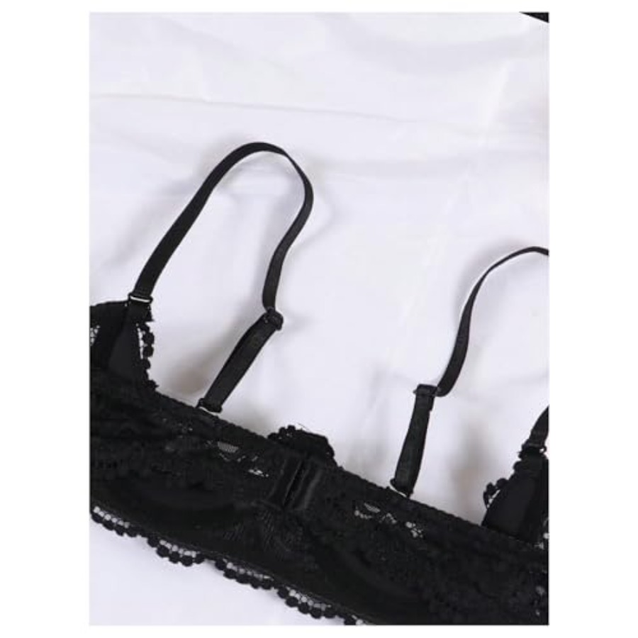 OYOANGLE Women's 1/4 Cup Lace  - đánh giá và giá Demi Bra Balconette